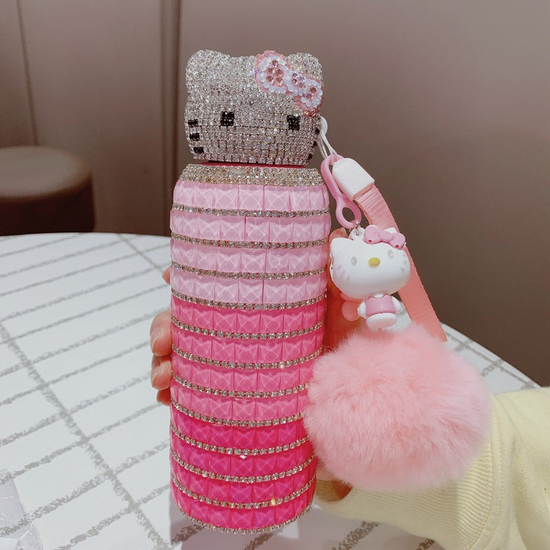 Cute KT Diamond Shinning Bottle
