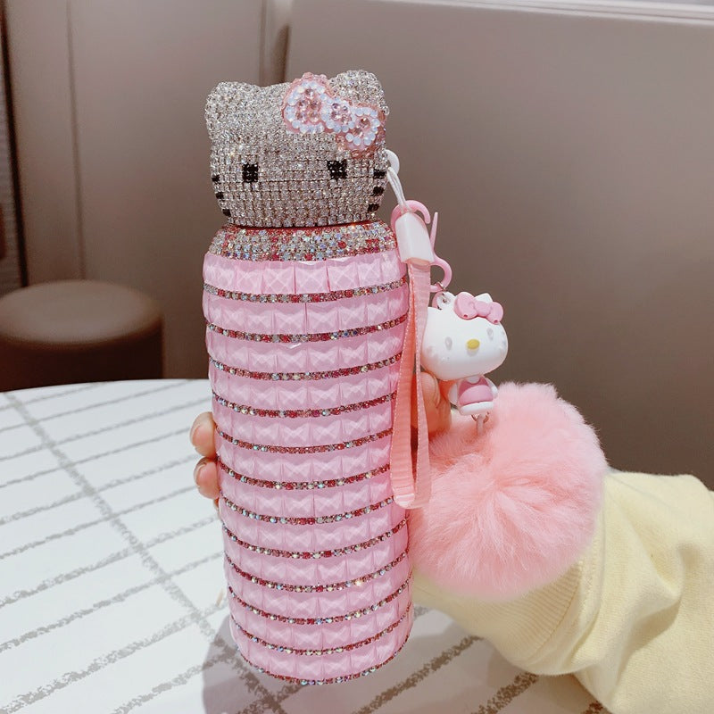 Cute KT Diamond Shinning Bottle
