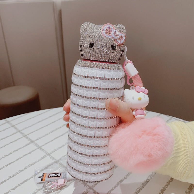 Cute KT Diamond Shinning Bottle