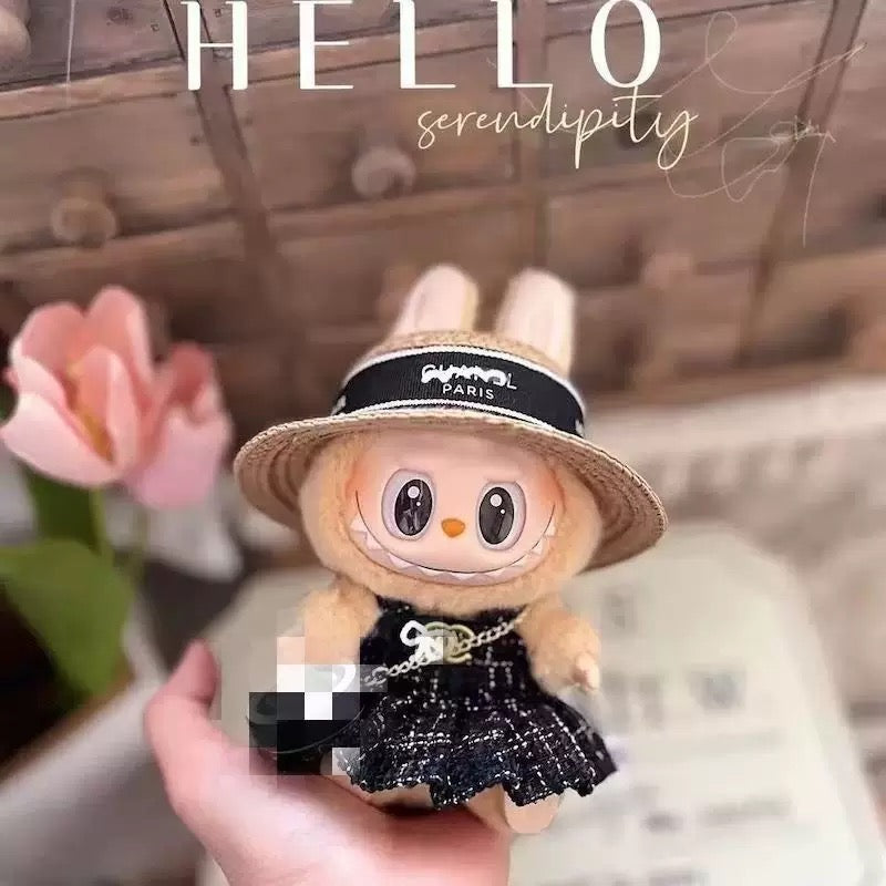 For 17cm Labubu Clothes Fashion Designer Outfits