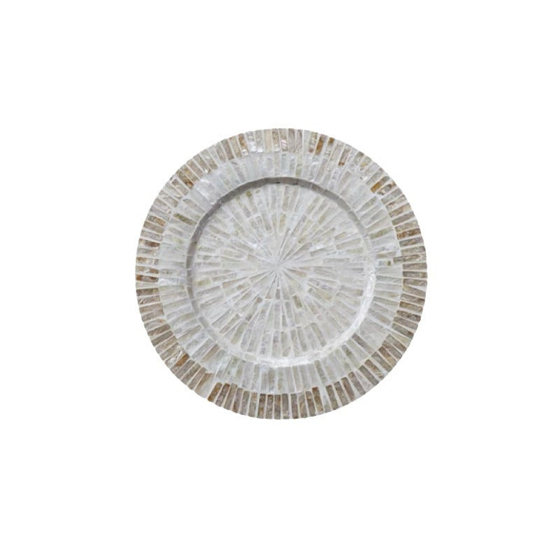 Handmade Natural Pearl Shell Hot Pad Colorful Design