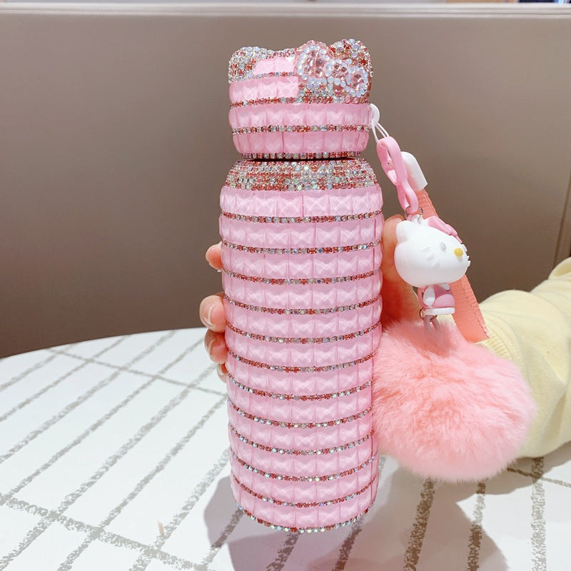 Cute KT Diamond Shinning Bottle