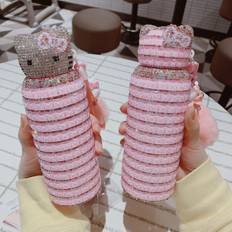 Cute KT Diamond Shinning Bottle